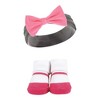Hudson Baby Infant Girls Headband and Socks Set, Leopard, 0-9 Months - 3 of 4