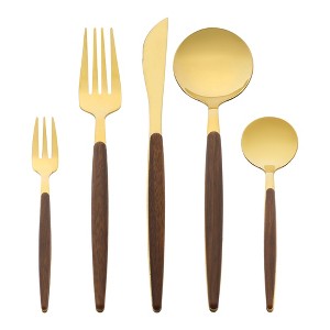 REGALWOVEN Stainless Steel Rust-Proof Corrosion Resistant Flatware Set 5 Pcs 1 Set - 1 of 4