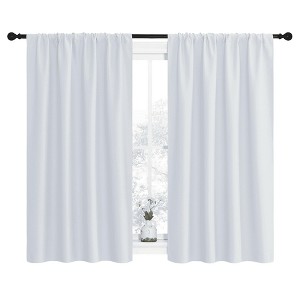 NICETOWN Blackout Curtains Rod Pocket Thermal Insulated Privacy Drapes (2 Panels) - 1 of 4
