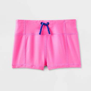 Girls' Adaptive 'Boy-Short' Swim Bottom - Cat & Jack™ Pink