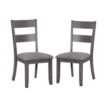 Set of 2 Janke Transitional Dining Chair Gray - HOMES: Inside + Out