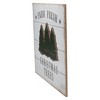 Northlight 16" White Washed Farm Fresh Christmas Trees Wooden Wall Sign - 4 of 4