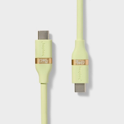 6' USB-C to USB-C Fast Charging Silicone Cable - heyday™ Matcha