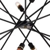 Vaxcel Halsted 8 - Light Pendant in  Black/Satin Brass - 3 of 4
