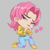 Juniors KPop Demon Hunters Chibi Romance Heart T Shirt - 2 of 2