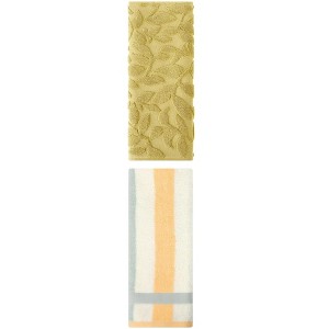 REGALWOVEN Absorbent Soft Cotton Bathroom Hand Towels for Kitchen Hotel Spa 13" x 29"/14" x 30" 2 Pcs - 1 of 4
