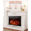 VEVOR Electric Fireplace Insert,26 in Recessed and Wall Mounted,8h Timer & Remote Control, Indoor Heater w/750W/1500W Dual Heating Modes,5000BTU Black - 4 of 4