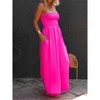 Imily Bela Summer Breeze Sleeveless Romper Strapless Smocked Bodice Flowy Wide Leg - 3 of 4