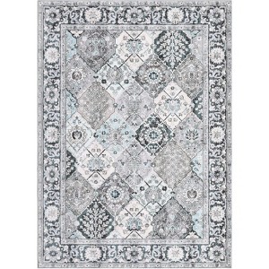 Coucheta Area Rug Washable Non-Slip Vintage Floral Carpet for Living Room Kitchen Bedroom, Multi-Color & Size - 1 of 4