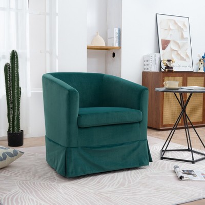 Runesay Green 27.36" Wide Swivel Chair