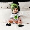 Pavilion Gift Company - Green Silly Monster - 0-12 Month Non-slip Baby Socks - Socks - 3 of 4