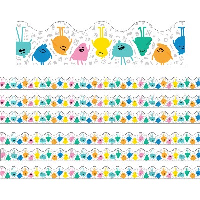 Carson Dellosa Education Happy Friends Scalloped Border, 39 Feet Per Pack, 6 Packs
