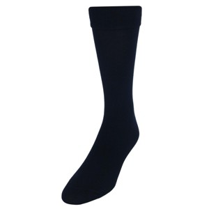 Vannucci Men's Solid FashionColored Soft Mercerized Cotton Dress Sock - 1 of 3