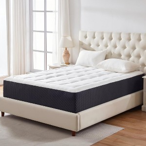 Dronkon 10in Memory Foam Mattress Cooling Gel‑Infused Foam, Pressure‑Relief Comfort for Bedroom, CertiPUR-US Certified - 1 of 4