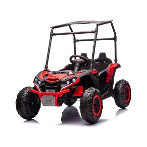 Garvee 24V Kids Ride On Utv, 2 Seater Kids Ride on Toys, Electric Car with Remote Control, Music, LED, Electric Ride on Car for Kids, 3-8 - 1 of 4
