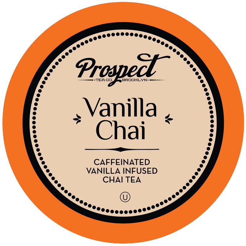 Prospect Tea Co. Caffeinated Vanilla Chai Tea Pods for Keurig K-Cup Brewers, 40 Count, 1 of 6