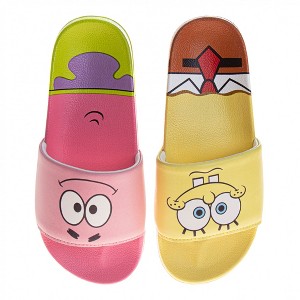 Kids SpongeBob SquarePants and Patrick Mismatch Slide Sandals - 1 of 3