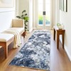 Area Rugs, Modern Abstract Washable Rug for Living Room, Soft Non Slip Non-Shedding Area Rug - 2 of 4