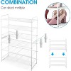 Simple Trending 3-Tier Stackable Shoe Rack White - 4 of 4