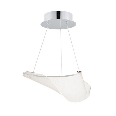 ET2 Lighting Rinkle 1 - Light Pendant in  Polished Chrome