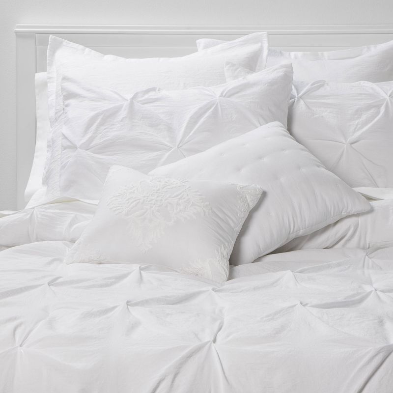 8pc Pinch Pleat Comforter Bedding Set - Threshold™, 1 of 11