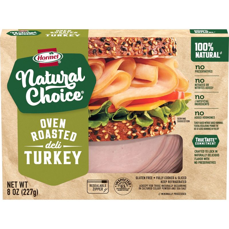 Hormel Natural Choice Sliced Oven Roasted Deli Turkey - 8oz, 1 of 10