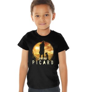 Toddler Boys' Star Trek Picard A Man And His Dog T-Shirt Black - 1 of 4