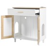 Vynxaria 3-in-1 Cat Furniture: Litter Box Enclosure, Cat Scratcher, Modern Side Table with Storage & Charging Socket - 2 of 4