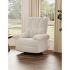 Manual Recliner Chair, Swivel Rocker Chair for Adults, Ergonomic High Back Silent Nursery Glider, Upholstered Fabric Reclining Sofa Chair - 4 of 4