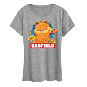 Women's - Garfield - Garfield Stickers Short Sleeve Graphic T-Shirt - 1 of 4