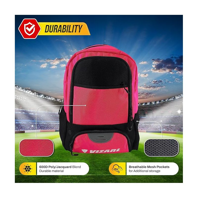 Vizari 'Avila' Soccer Sports Carrybag | Versatile Multiple Sports Bag for Ultimate Convenience for Unisex, 4 of 11