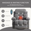 AndMakers 39.76 in. W Fabric Recliner with Rocking, Remote Control, Tufted and Storage - 4 of 4