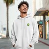 Dalix Alien Embroidery Relaxed Hoodie Soft Fleece Sweatshirt Drawcord Fit Lounge Mens - 4 of 4