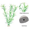 Unique Bargains Aquarium Plastic Fish Tank Artificial Plants Green 3 Pcs - 3 of 4