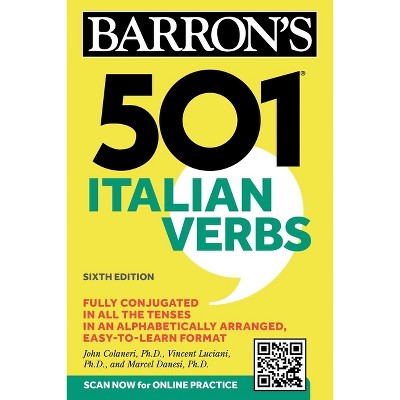 501 Italian Verbs, Sixth Edition - (Barron's 501 Verbs) 6th Edition (Paperback)