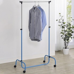 Kings Brand Furniture - Standard Rod Clothing Garment Rack, Rolling Clothes Organizer on Wheels for Hanging Clothes - 1 of 4