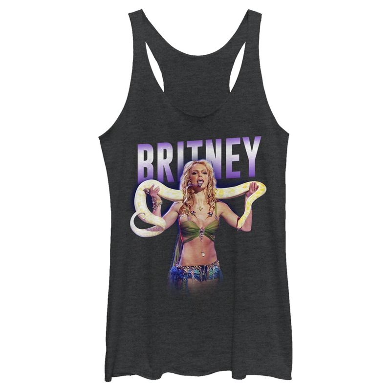 Women's Britney Spears Slave 4 U Python Racerback Tank Top, 1 of 5