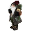 Northlight 16" Country Rustic Santa Claus with Present Christmas Figure - 4 of 4