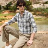 Campus Sutra Men Men's Moon Grey Splash Check Shirt - 2 of 4