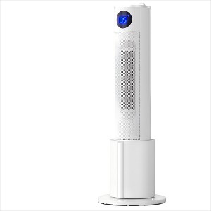 Etust 2-in-1 Tower Heater with Humidifier, Ceramic Oscillating Space Heater with Thermostat & Timer, Portable Electric Heater for Bedroom 29.5” - 1 of 4