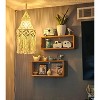 Aoibox Boho Plug-in Pendant Light with Macrame Shade, Hanging Lamp with Cord, On/Off Switch, Bohemian Fixture for Bedroom, Living Room - 2 of 4