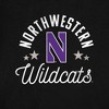 Women's Northwestern University Mascot Cap Sleeve Baby Rib Crop Top Black - 3 of 4