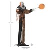Outdoor Halloween Decorations Talking Circus Clown with A Balloon, Animated Prop with Sound and Motion Activated, Light Up Eyes, Laughter - 3 of 4