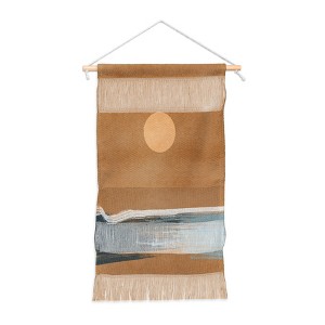 Lola Terracota Sunset With Minimal Shapes On Kraft Pater Fiber Wall Hanging - Society6 - 1 of 3