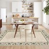 Washable Rugs for Bedroom Farmhouse Floral Floor Mats with Non-Slip Backing, Ultra-Soft Low Pile Living Room Carpet - 4 of 4