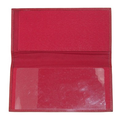 CTM Leather Solid Color Checkbook Cover Wallet - image 2