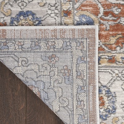 Vintage Persian Style Rectangular Multi-Color Wool Rug