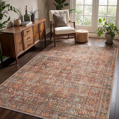 Abynow Medallion Faded Persian Indoor Area Rug