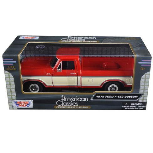 1979 Ford F 150 Pickup Truck Two Tone Red And Cream 124 Diecast Model Car By Motormax