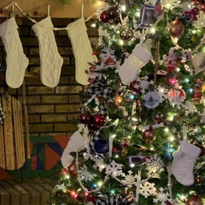 Knit Monogram Christmas Stocking White Q - Wondershop™ : Target